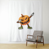 Tenture Halloween Dabbing Jack-o'-lantern Citrouille Hallo (En situation)