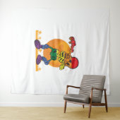 Tenture Halloween Dabbing Skeleton Costume LGBT (En situation (horizontale))