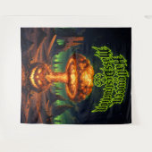 Tenture Halloween de destruction massive Citrouille radioa (Devant (Horizontal))