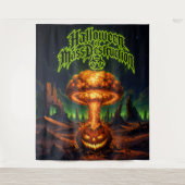 Tenture Halloween de destruction massive Citrouille radioa (Devant)