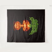 Tenture Halloween de destruction massive Jack-o'-lanterne (Devant (Horizontal))