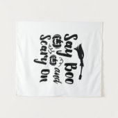 Tenture Halloween Dis Crie Et Effrayant Pour Un Anniversai (Devant (Horizontal))