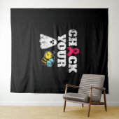 Tenture Halloween du cancer du sein (En situation (horizontale))