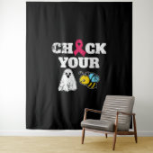 Tenture Halloween du cancer du sein (En situation)