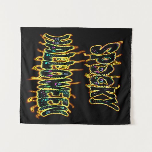 Tenture Halloween éffrayant (Devant (Horizontal))