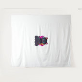 Tenture Halloween Éffrayant Gamer Cat (Devant (Horizontal))