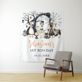 Tenture Halloween Éffrayant Goose 1er Anniversaire