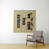 Tenture Halloween éffrayante saison (En situation (horizontale))