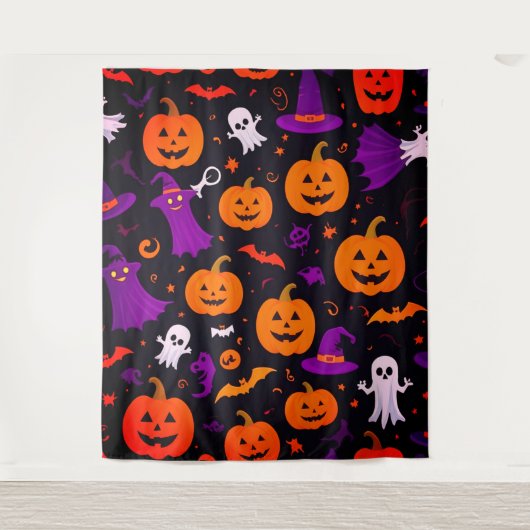 Tenture Halloween en jeu (Devant)