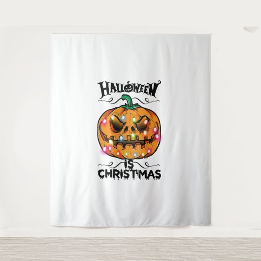 Tenture Halloween est Noël (Devant)