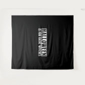 Tenture Halloween est pour sorcières de base - Goth Hallow (Devant (Horizontal))