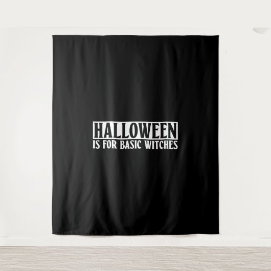 Tenture Halloween est pour sorcières de base - Goth Hallow (Devant)