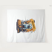 TENTURE HALLOWEEN ET CHIEN (Devant (Horizontal))
