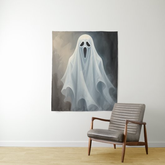 Tenture Halloween Ghost (En situation)