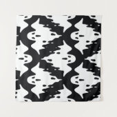 Tenture Halloween Ghost Éffrayant Motif sans couture (Devant (Horizontal))