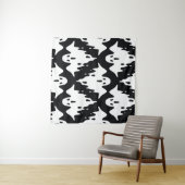 Tenture Halloween Ghost Éffrayant Motif sans couture (En situation (horizontale))