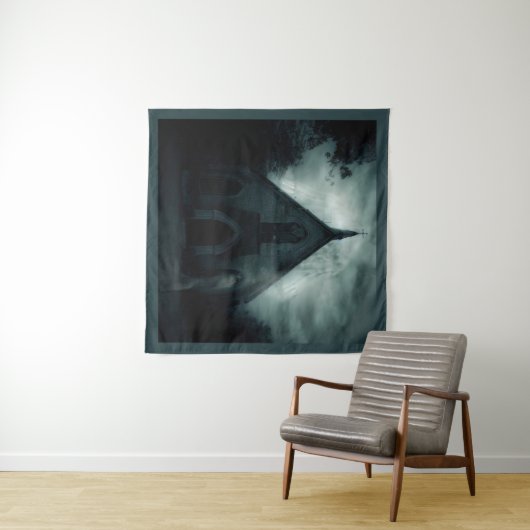 Tenture Halloween - Haunted Church 1 (En situation (horizontale))