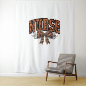 Tenture Halloween Infirmière Coquette Bow Classique Éffray (En situation)