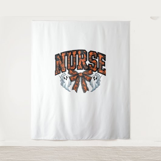 Tenture Halloween Infirmière Scary Coquette Bow Classic T- (Devant)
