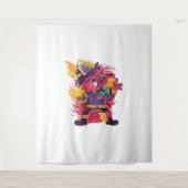 Tenture Halloween Joyeux Costume de pompier Halloween (Devant)