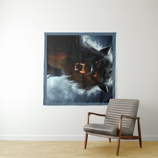 Tenture Halloween - Loup-garou 1 (En situation (horizontale))