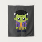 Tenture Halloween monstre Frankenstein Green (Devant)