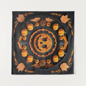 Tenture Halloween Papercuat Mandala (Devant (Horizontal))