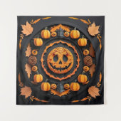 Tenture Halloween Papercuat Mandala (Devant)