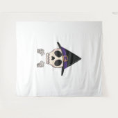 Tenture Halloween Skeleton design, Halloween Éffrayant (Devant (Horizontal))