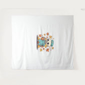 Tenture Halloween Skeleton Nurse Avec Café Classique T-Shi (Devant (Horizontal))