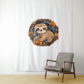 Tenture Halloween, Sloth, 31 octobre, Thanksgiving Class (En situation)