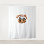 Tenture Halloween Sloth Trick ou Sleep Jote Slote Citrouil (Devant)
