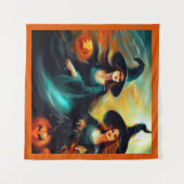 Tenture Halloween - Sorcières 1 (Devant (Horizontal))