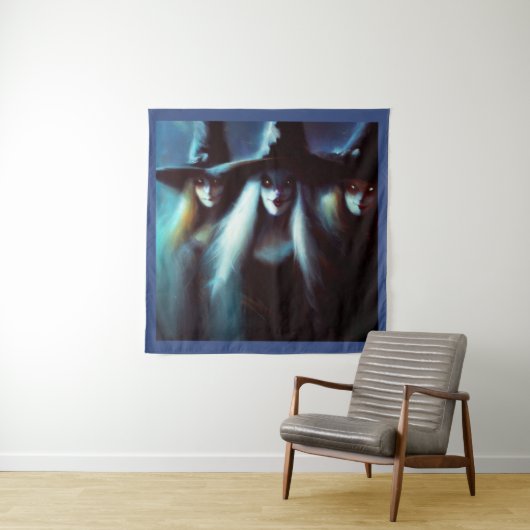 Tenture Halloween - Sorcières 4 (En situation)