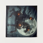 Tenture Halloween Steampunk Cavalier sans tête (Devant (Horizontal))