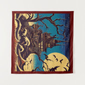 Tenture Halloween - Style de coupe 4 (Devant (Horizontal))