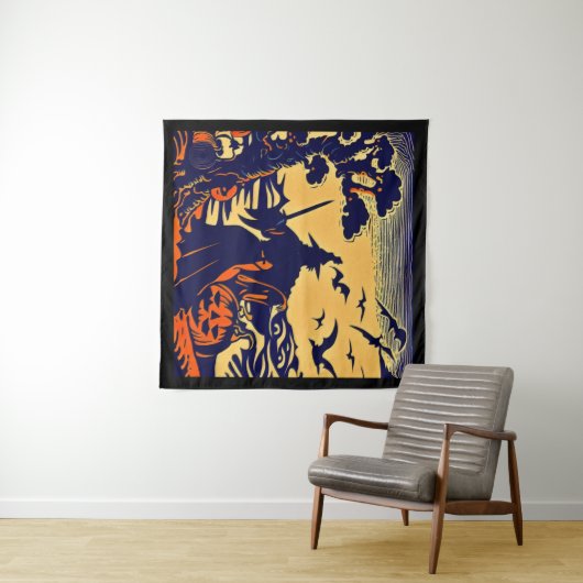 Tenture Halloween - Style de coupe 5 (En situation (horizontale))