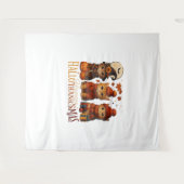 Tenture Halloween Thanksgiving Noël Happy HalloThanks (Devant (Horizontal))