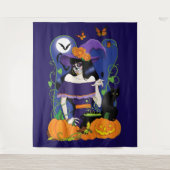 Tenture Halloween Witch Sugar Skull (Devant)