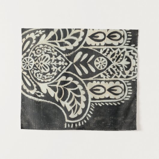 Tenture Hamsa de nuit (Devant (Horizontal))