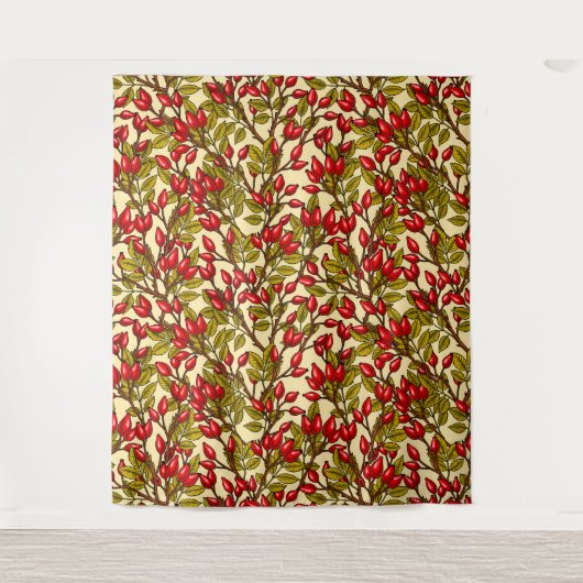 Tenture hanches roses, rouge, vert, jaune (Devant)