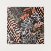 Tenture Hand drawn doodle palm leaves pattern (Devant (Horizontal))