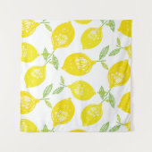 Tenture Hand drawn doodle tropical fruit pattern backgroun (Devant (Horizontal))