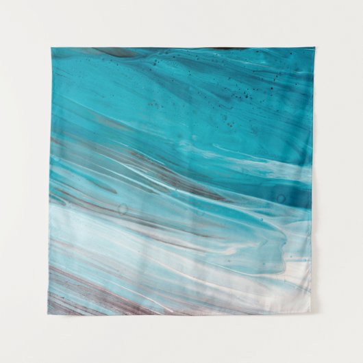 Tenture Hand drawn gouache painting. Abstract art backgrou (Devant (Horizontal))