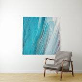 Tenture Hand drawn gouache painting. Abstract art backgrou (En situation)