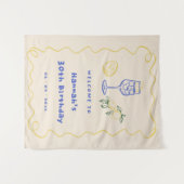 Tenture Hand Drawn Summer Adult 30th Birthday Party (Devant (Horizontal))