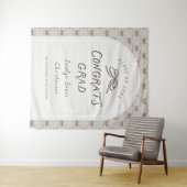 Tenture Hand Drawn Whimsical Congrats Grad Party Backdrop (En situation (horizontale))