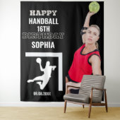 Tenture Handball Birthday, Handball Girl Player Backdrops (En situation)
