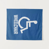 Tenture Handicap Fauteuil roulant (Devant (Horizontal))