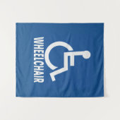 Tenture Handicap Fauteuil roulant (Devant (Horizontal))